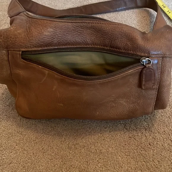 Tignanello Brown Leather Shoulder Purse - Picture 7 of 11